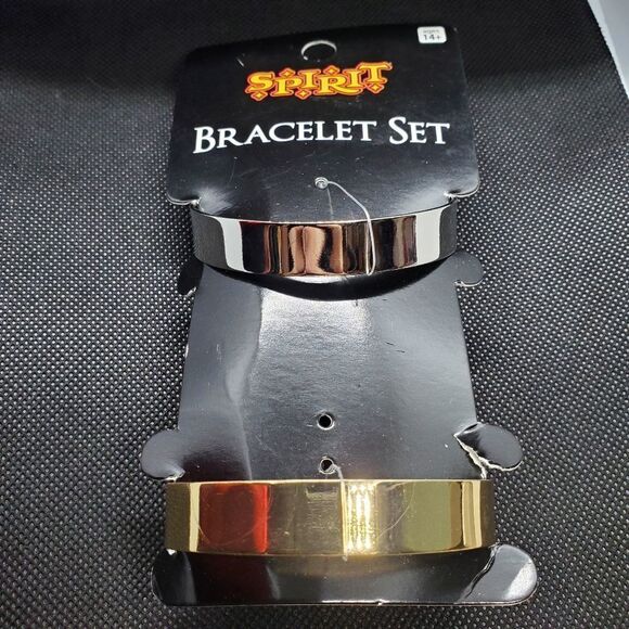 NWT Spirit Set of Silver Tone & Gold Tone Cuff Bracelets - Picture 1 of 3